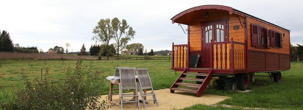 Les Roulottes De La Ferme Des Chanaux Saint-Julien-d'Ance Exterior foto